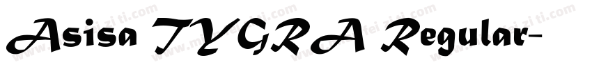 Asisa TYGRA Regular字体转换